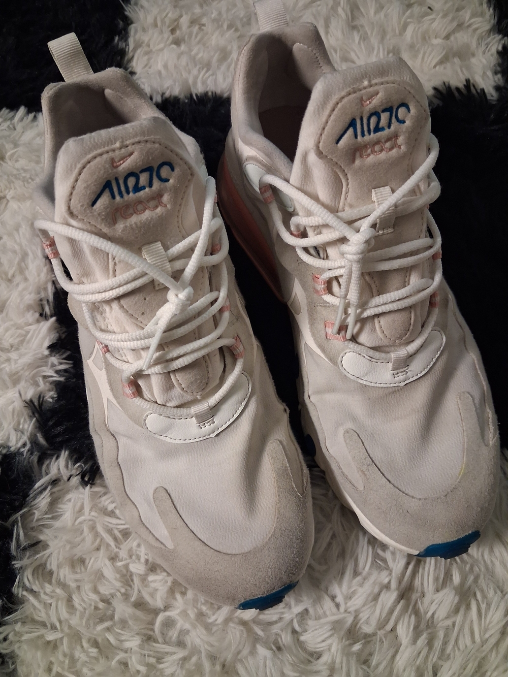 Nike Air Max 270 React Cream/Light Pink Sneakers